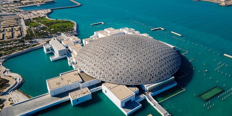 Louvre-Museum-Abu-Dhabi-Aerial-View-1200x600  saad  radiant height murjan